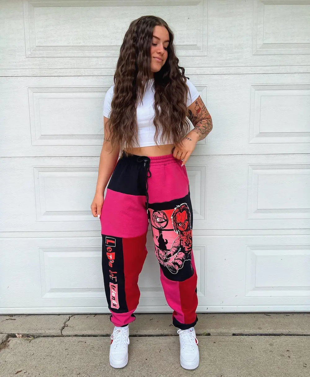 Sweatpants how perfect and cozy piece for your Halloween day