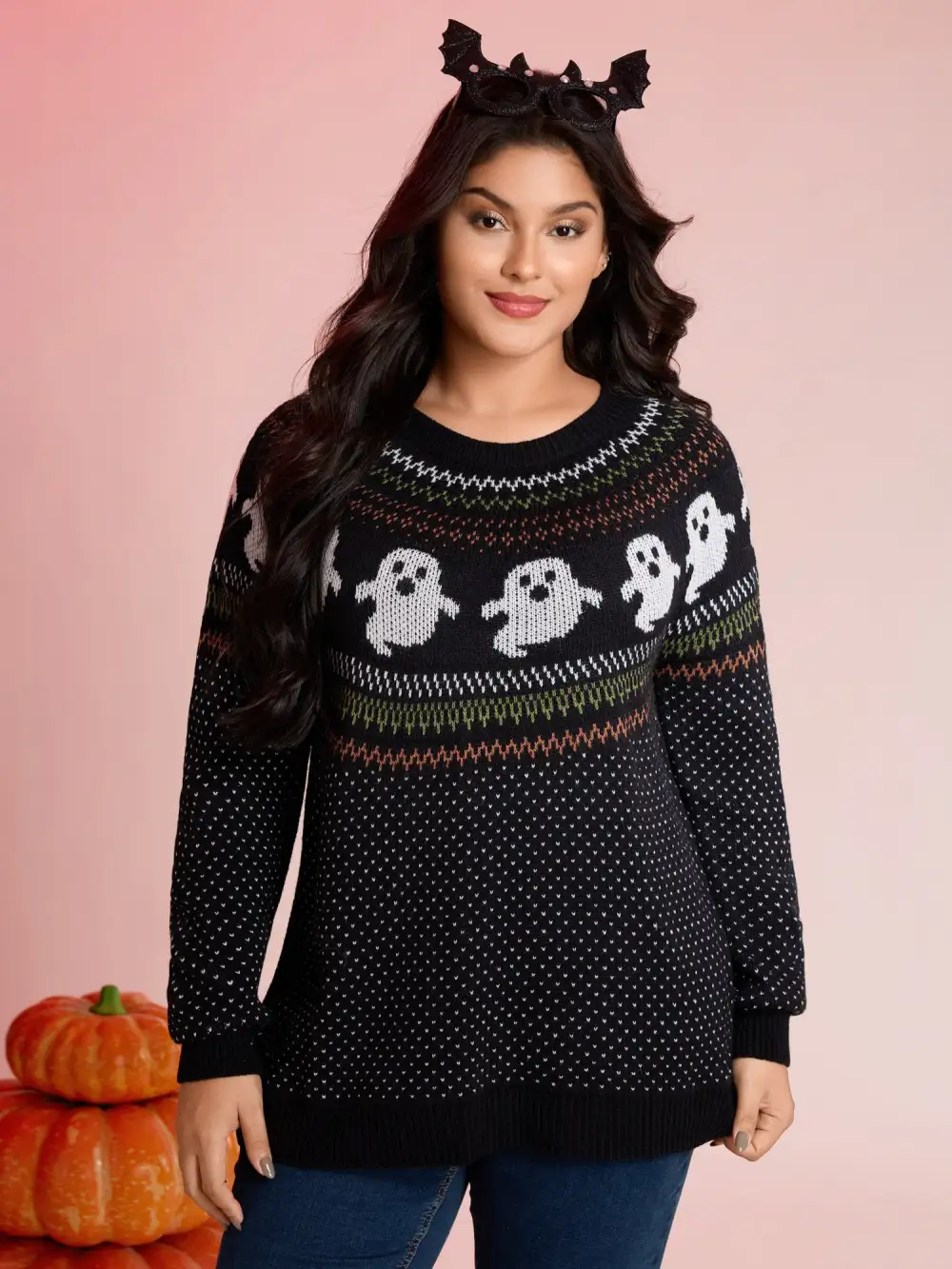 Halloween Fair Isle Jacquard Pullover