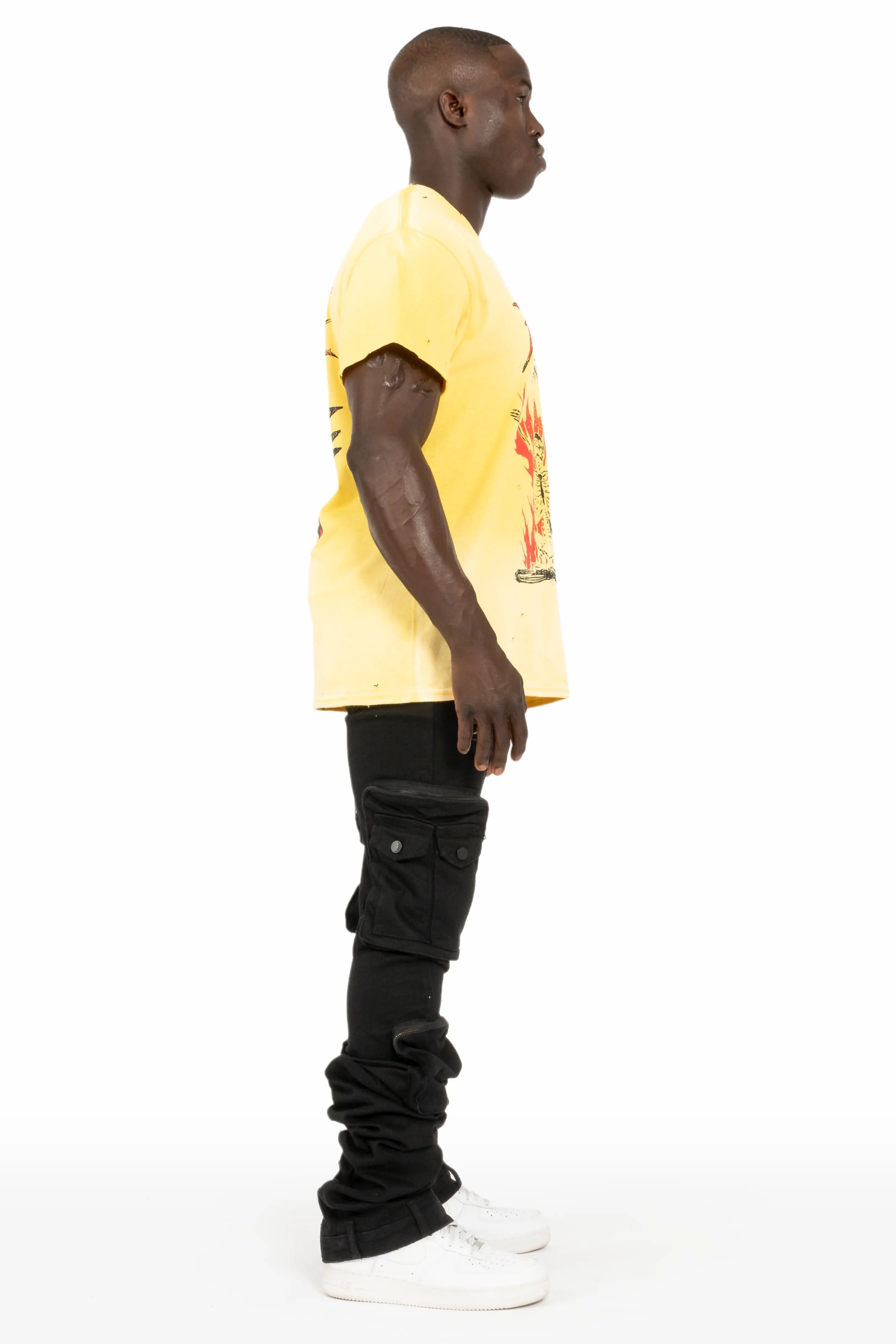 Shane Black Super Stacked Flare Jean