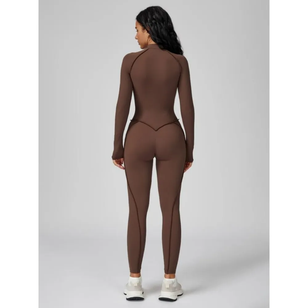 Women's Zippered High-Neck Shaping Bodysuit
