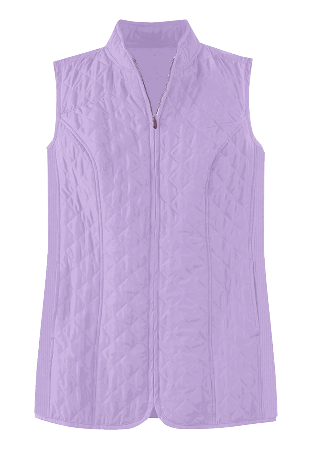 Zip-Front Quilted Vest