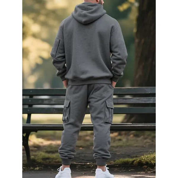 Men's Warm Fleece-Lined Workwear Set