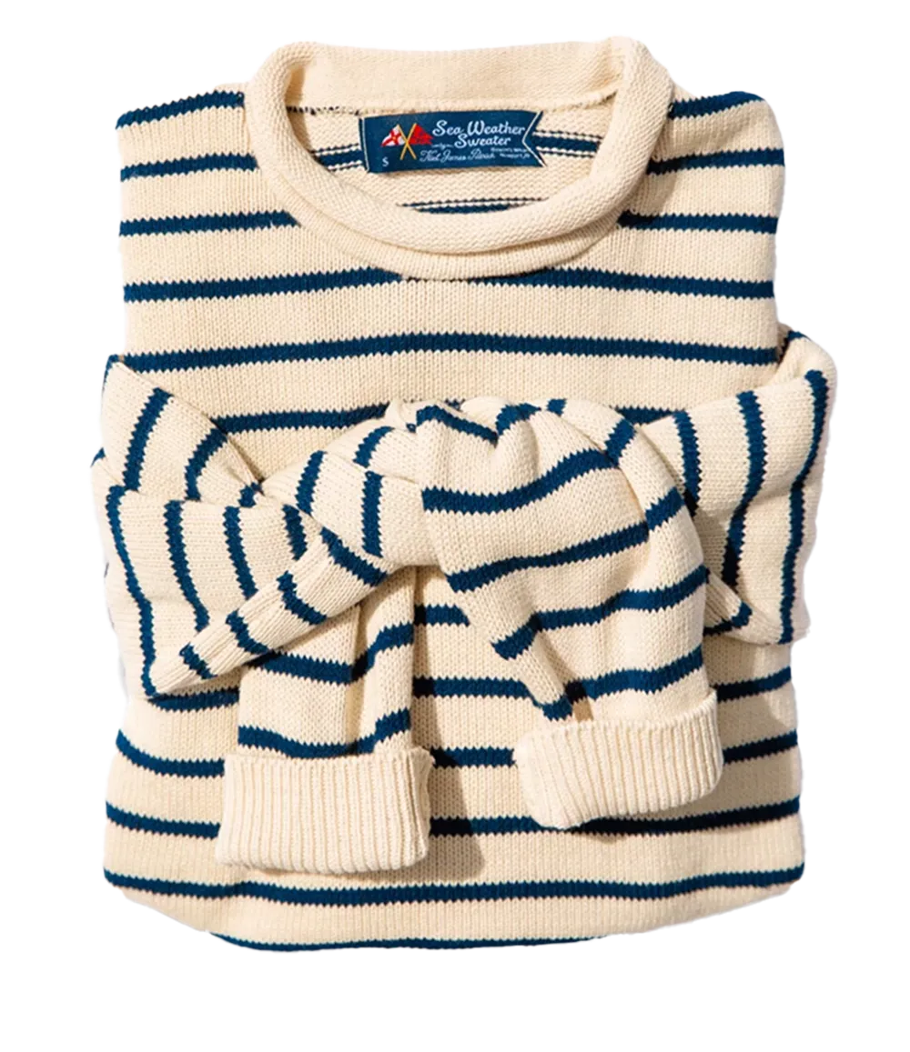 Marina Striped Rollneck Sweater