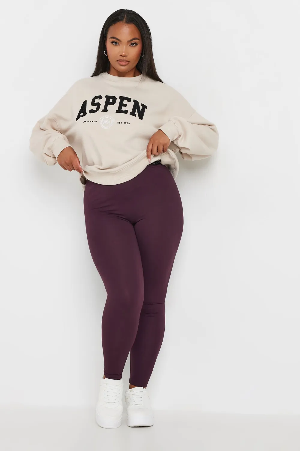 YOURS Curve Navy Blue Soft Touch Stretch Leggings