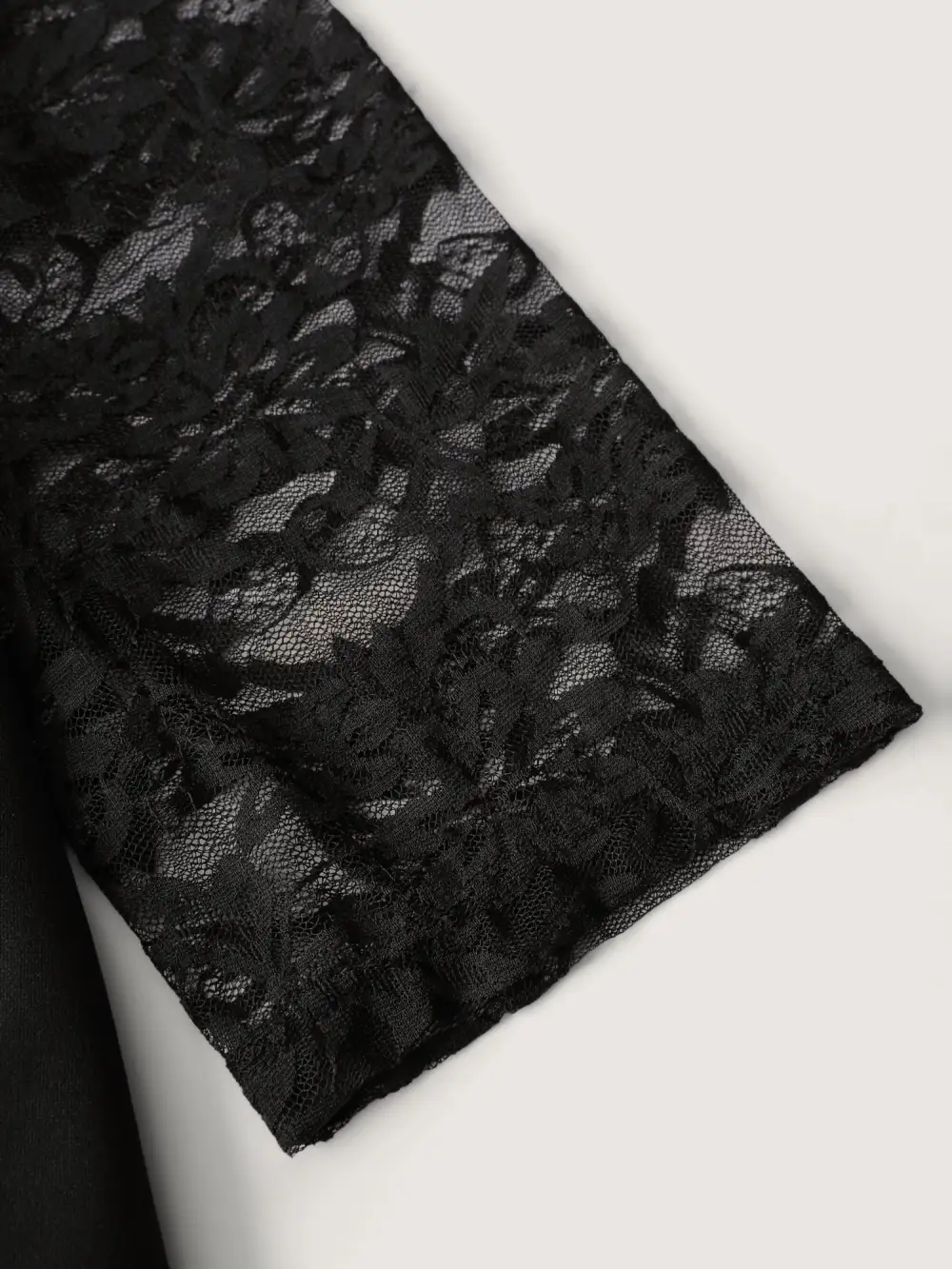 Stretchy Sheer Sleeve Cinched-Waist Midi Dress