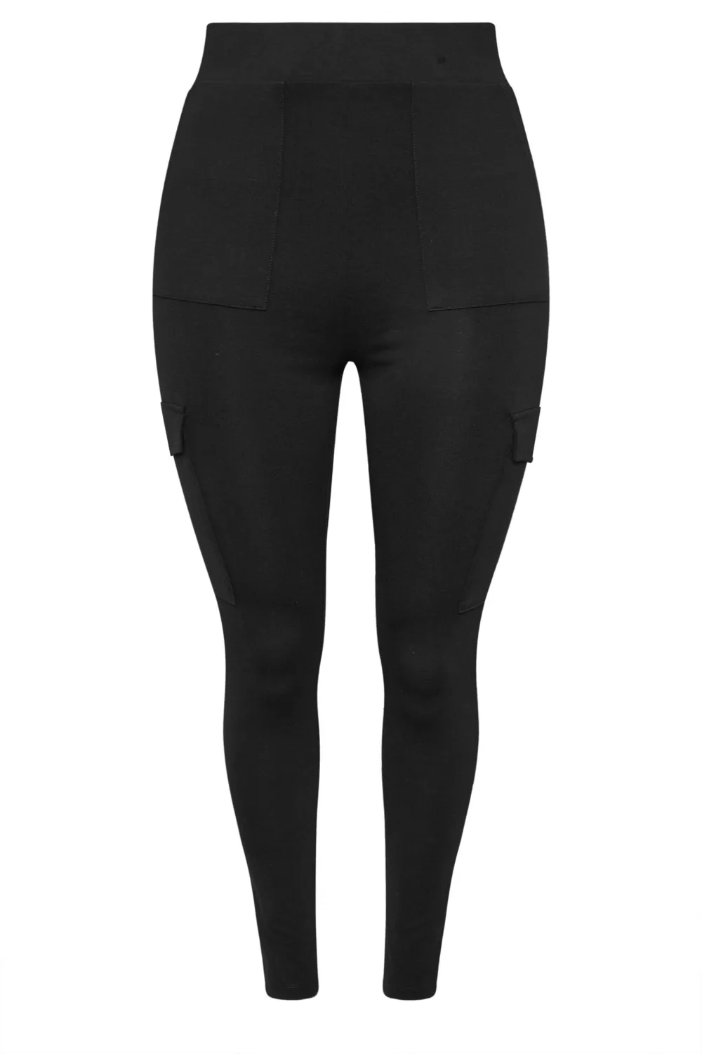 YOURS Curve Khaki Green Cargo Pocket Leggings
