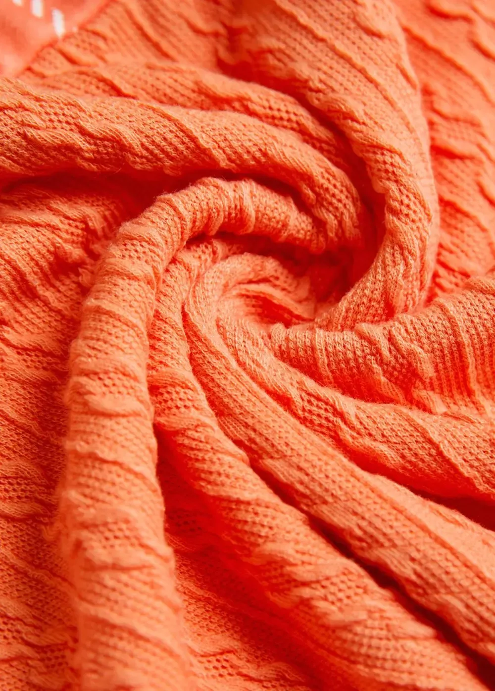 Orange Patchwork Plaid Long Sleeve Hoodie