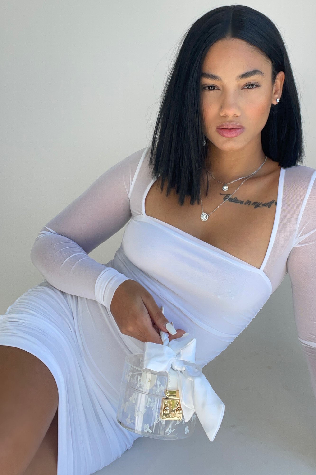 Oh So Fresh Mini Dress - White