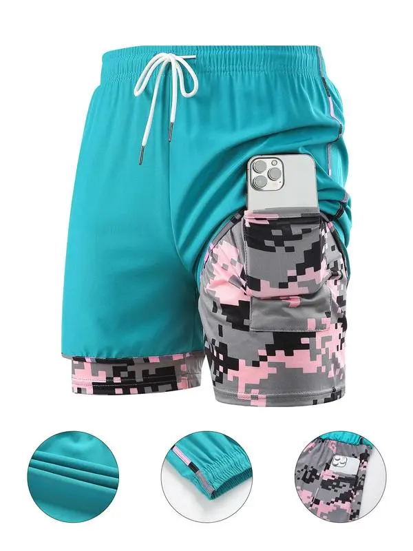 Women's Camo Gym Shorts – Quick-Dry, Breathable, Slim Fit