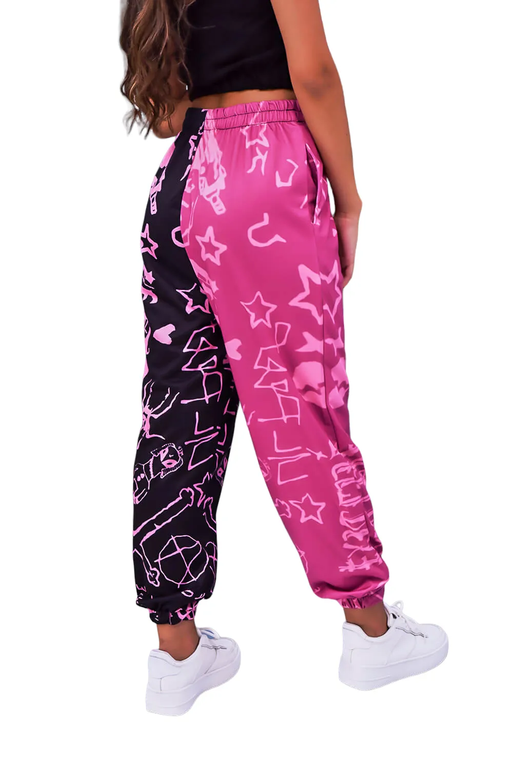 Sweatpants with printed design