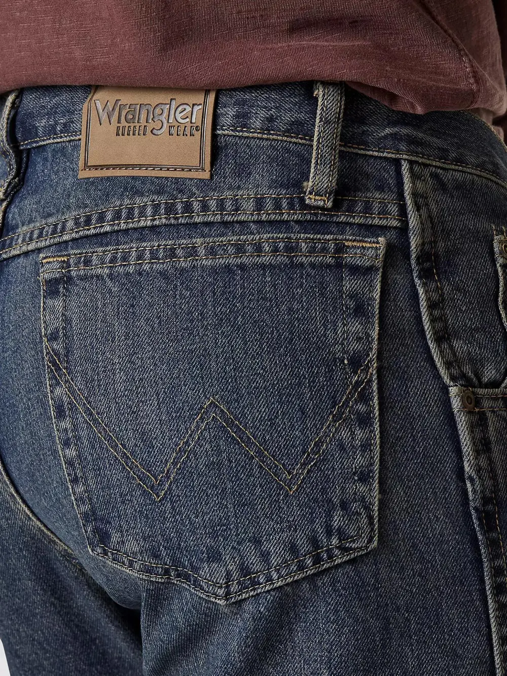 WRANGLER RUGGED WEAR RELAXED FIT MID RISE JEAN IN MEDITERRANEAN