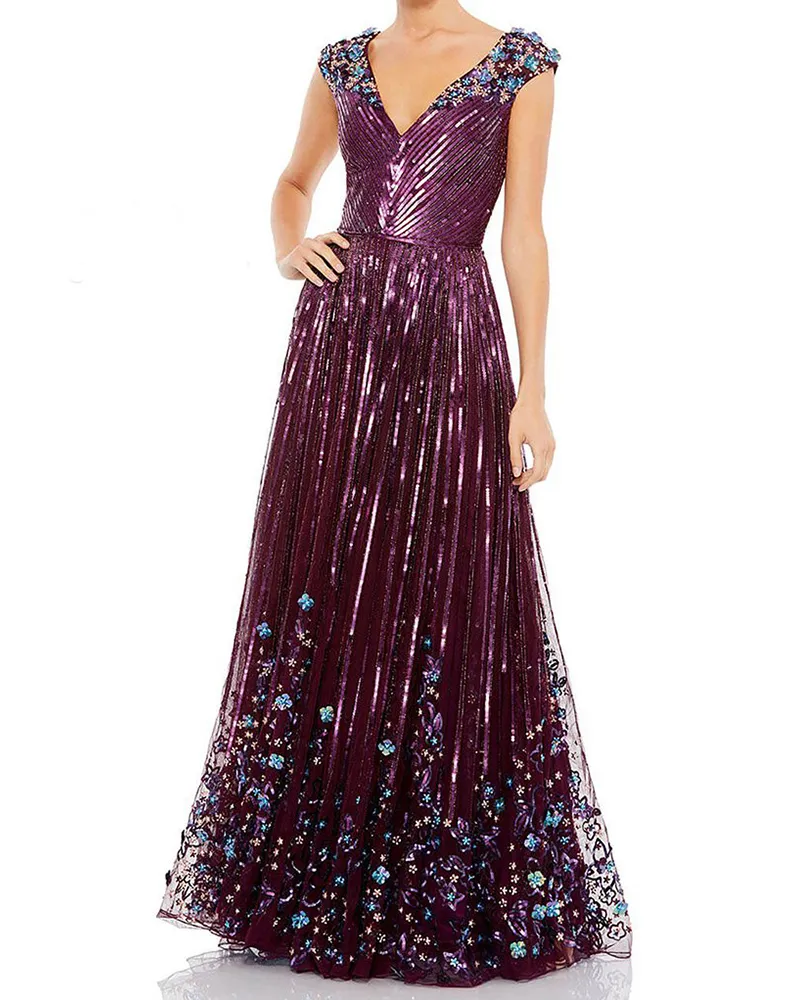 Gown sequin maxi dress