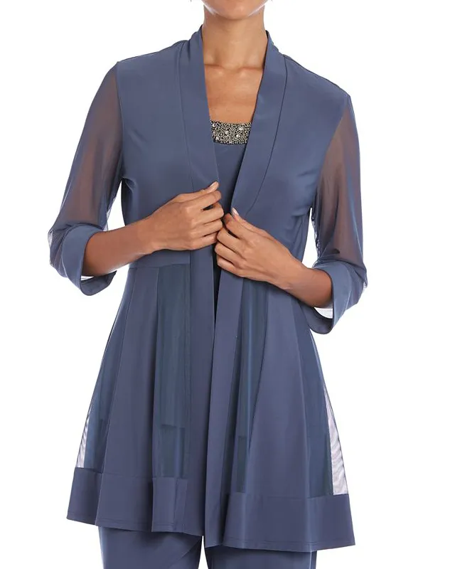 Embellished Layered-Look Pantsuit