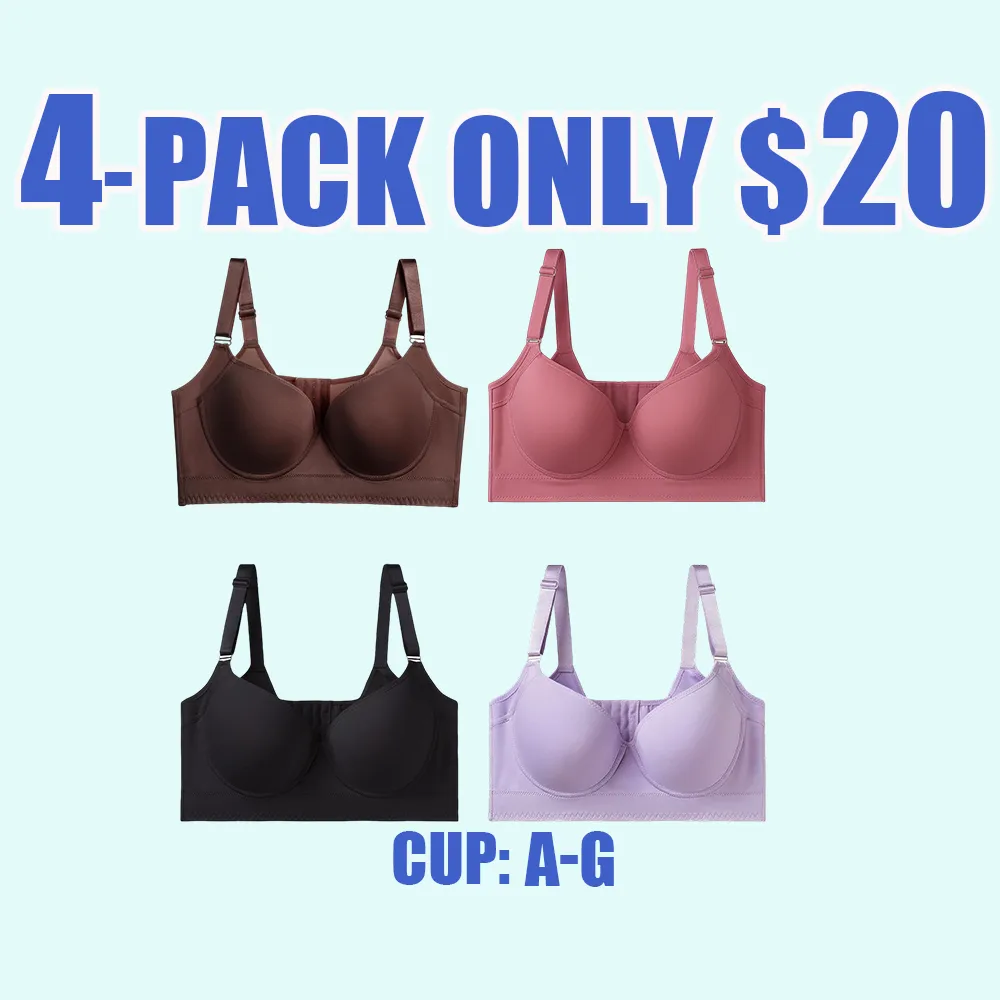 New-Plus size girls' bra, comfortable, slimming and anti-sagging