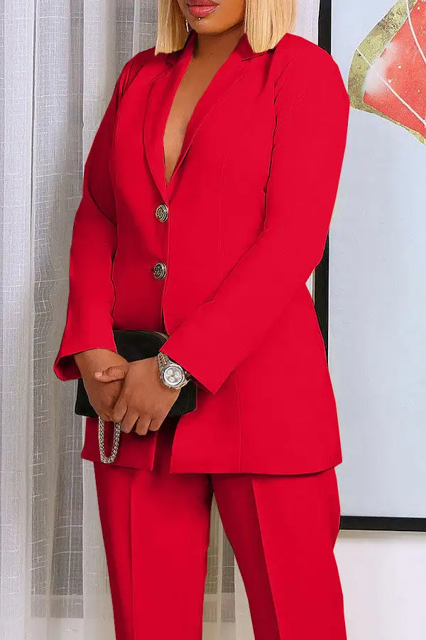 Notched Lapel OL Pant Set
