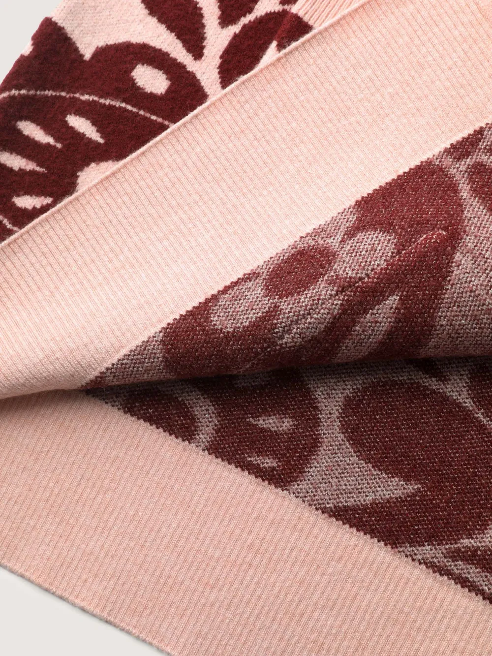 Jacquard Floral Print Button Knit Cardigan