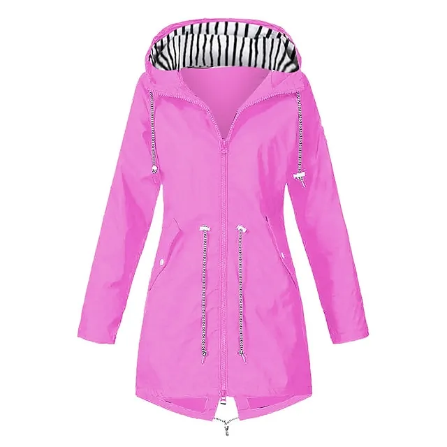 Women's Raincoats Windbreaker Rain Jacket