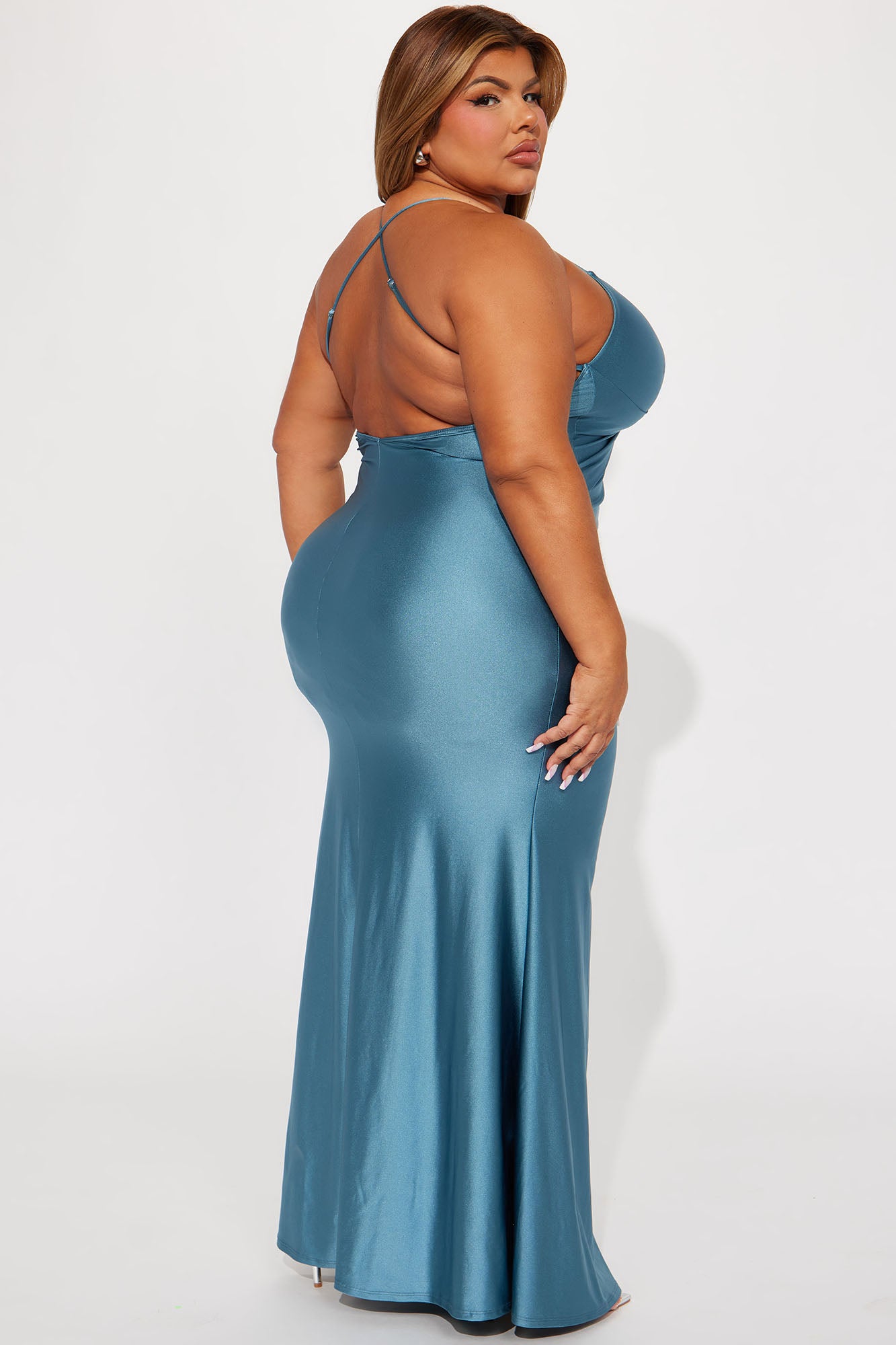 Don't Get It Twisted Gown - Indigo