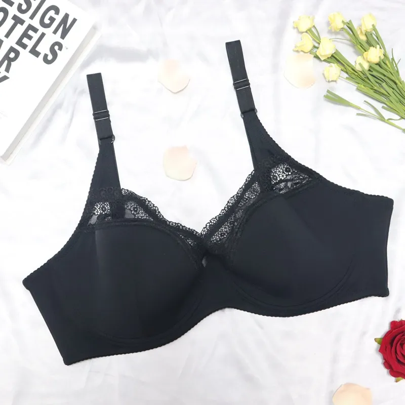 2023 New Plus Size Big Boobs  Non Padded Lace Bra