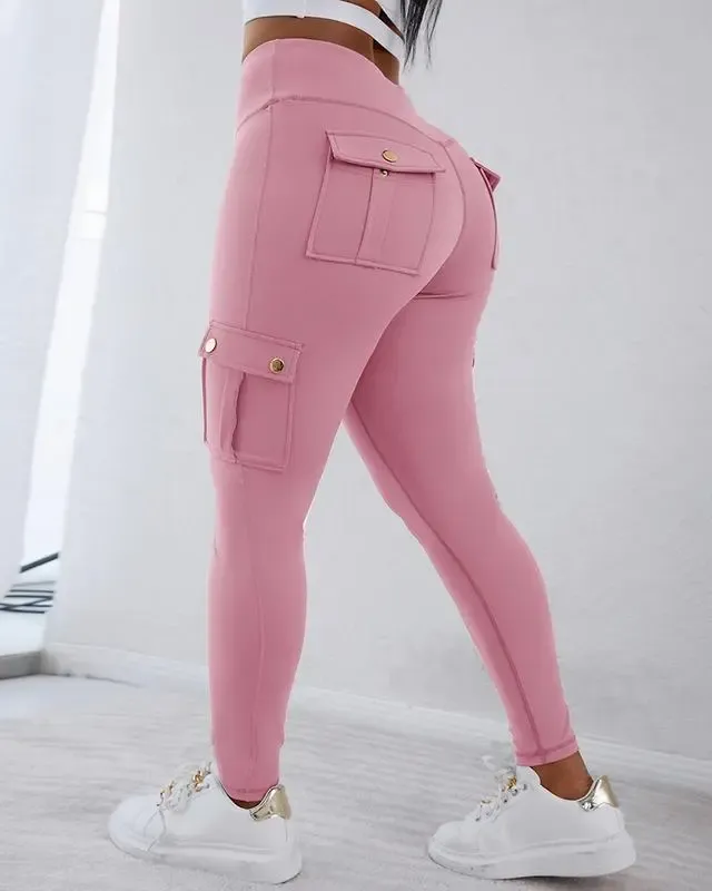 🔥Women's Pocket Sexy Stretch Leggings Fitness Track Pants