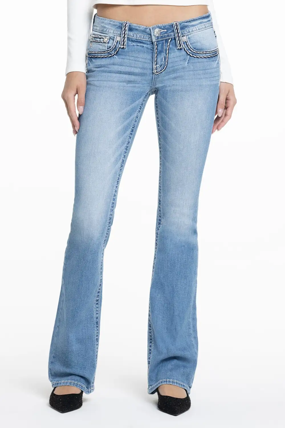 Cleo Stitched Bootcut Jeans