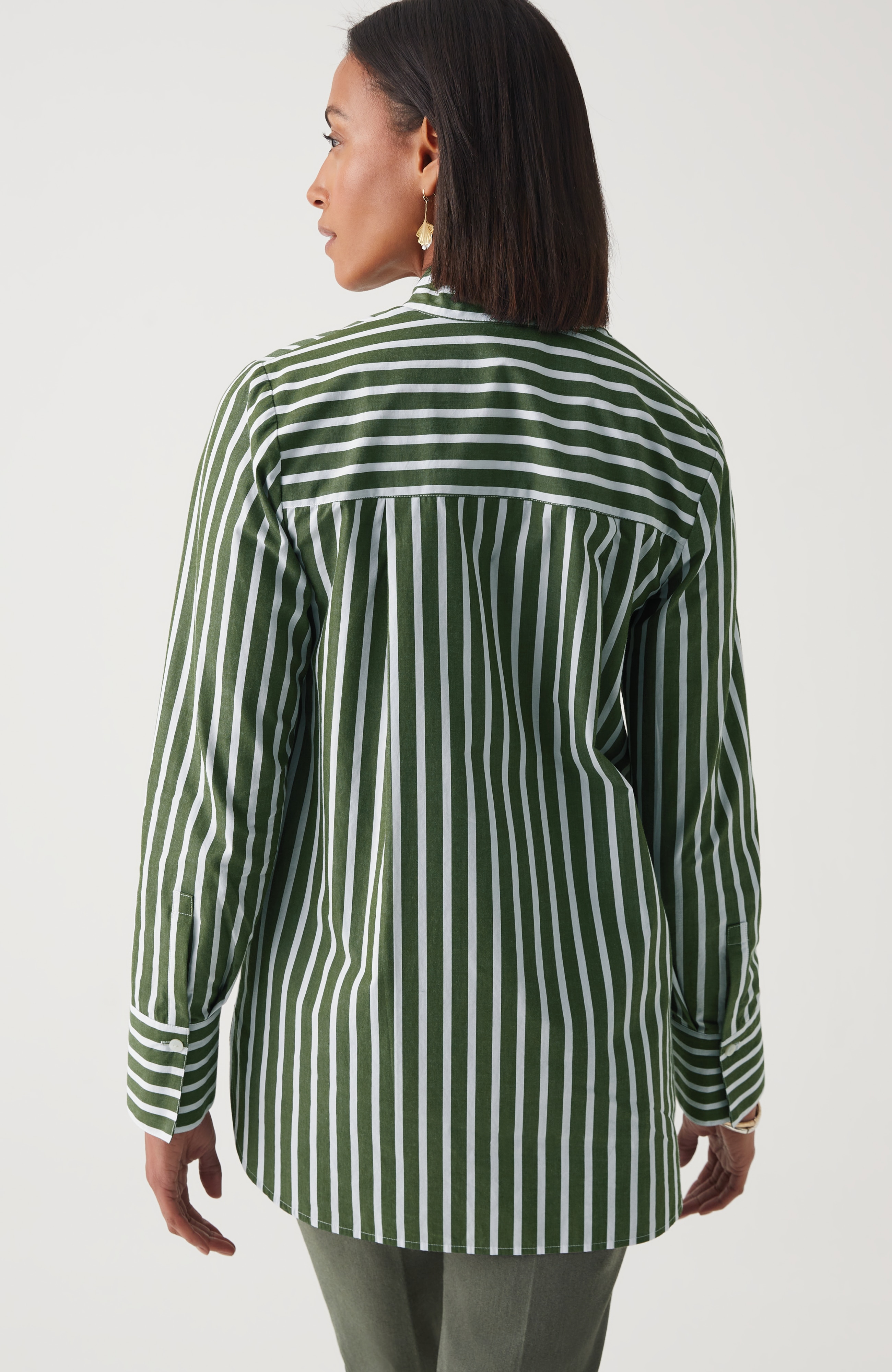 Cotton Stand-Collar Tunic
