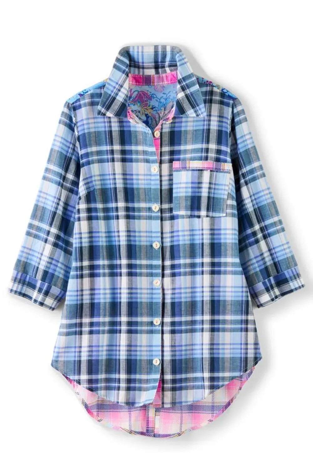 Vanita Plaid Tunic
