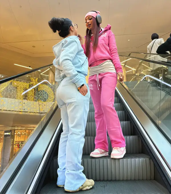 Flared Jogging Pants Baby Blue (Female version)