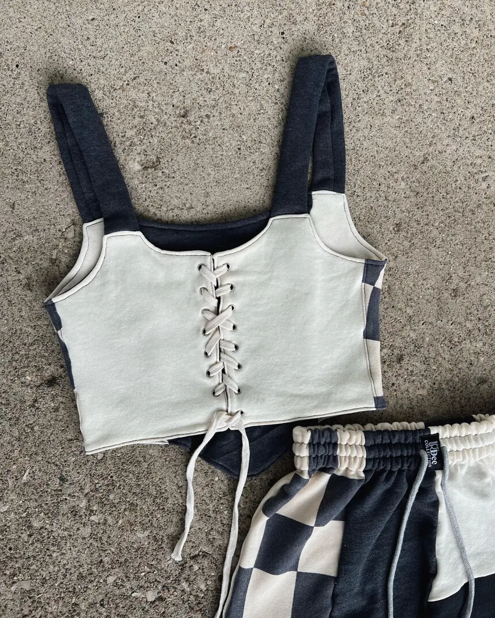 2 piece set tops and bottoms how perfect and cozy piece for your Halloween day
