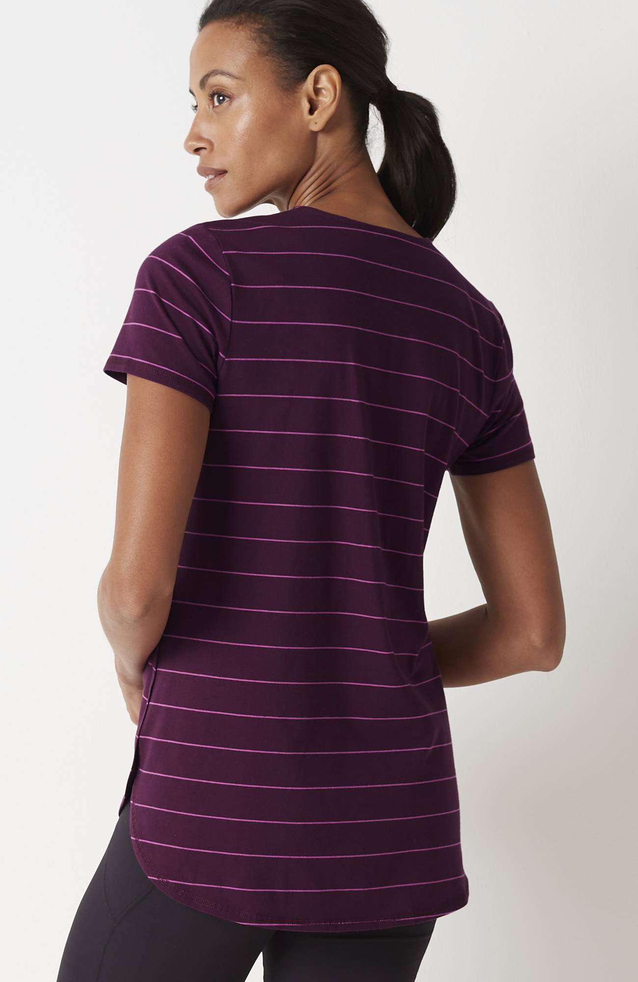 fit progress pima-stretch shirttail tee