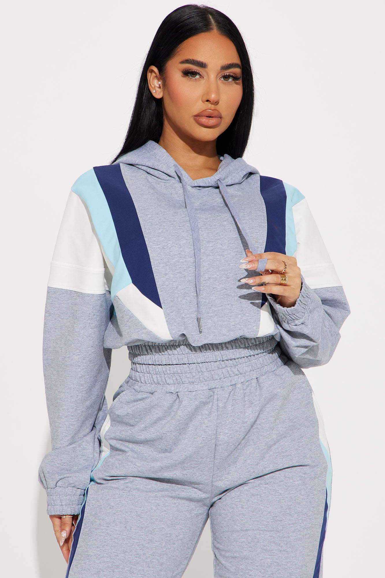 Naya Jogger Set - Grey/combo