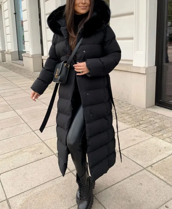 Urban Elegance Long Down Jacket