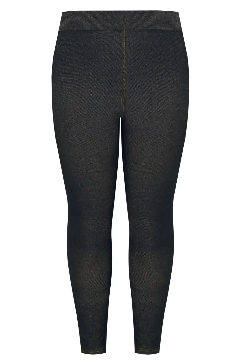 YOURS FOR GOOD Curve Black Jersey Stretch Jegging