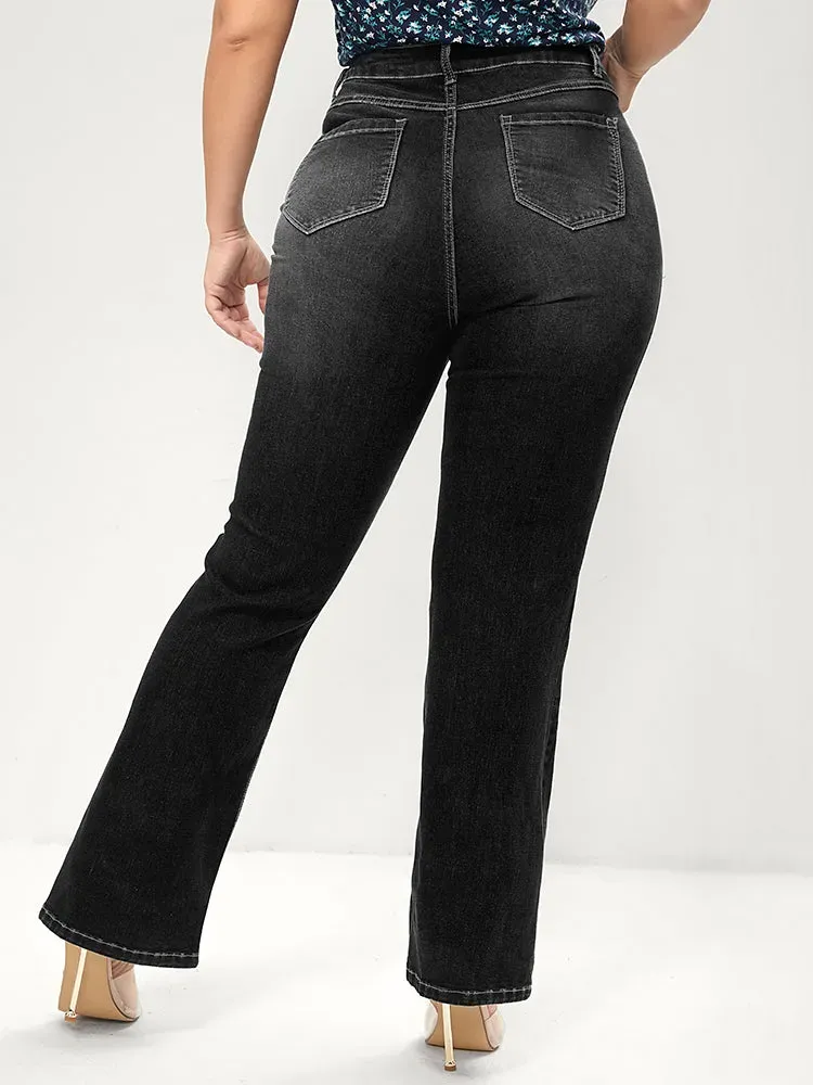 Bootcut Very Stretchy Mid Rise Medium Wash Sculpt Waist Jeans