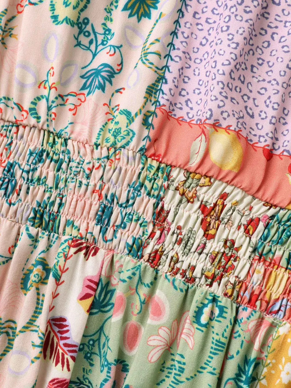 Sunkissed Collage Print Flared Midi Dress