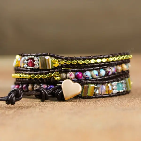 Spiritual Protection Healing Bracelet-Natural Stone Calming Meditation Balance Energy Bracelet-Inner Peace Mental Health Gift
