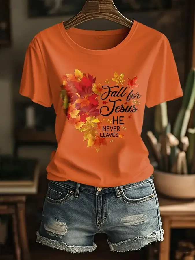 Women's Autumn Casual Faith T-shirt