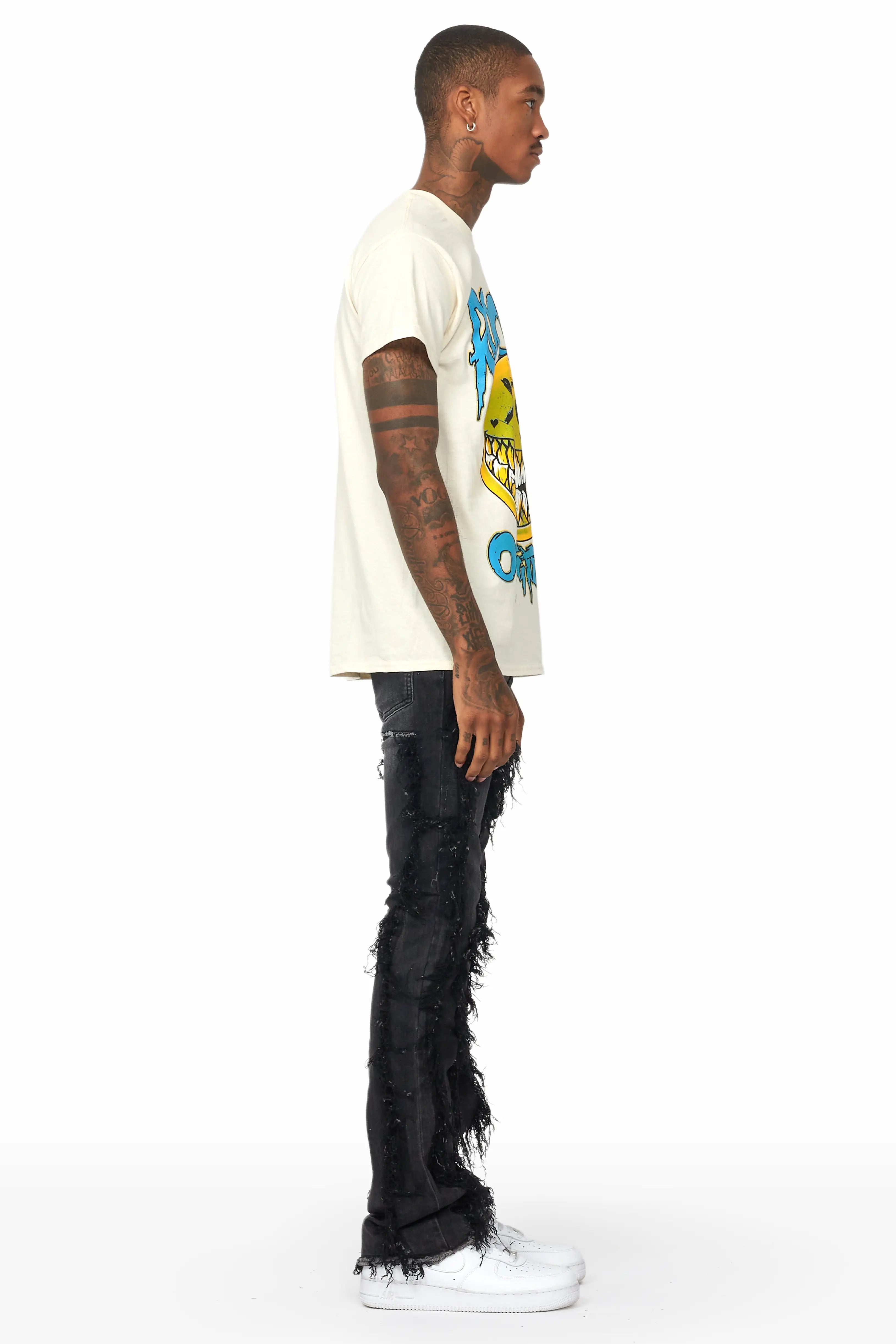 Tristan Grey Stacked Flare Jean