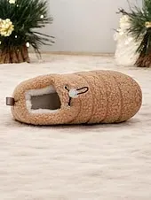 Cozy Fleece Lined Indoor Slippers with Non-Slip Sole – Warm Plush Home Shoes for Women