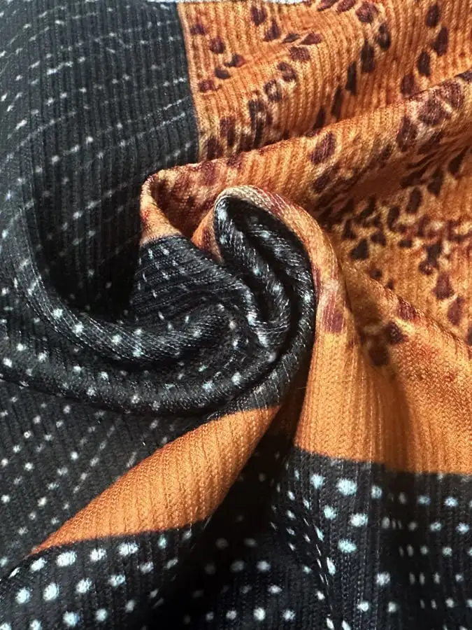 Men's Retro Western Textured Print Zip Collar Sweatshirt