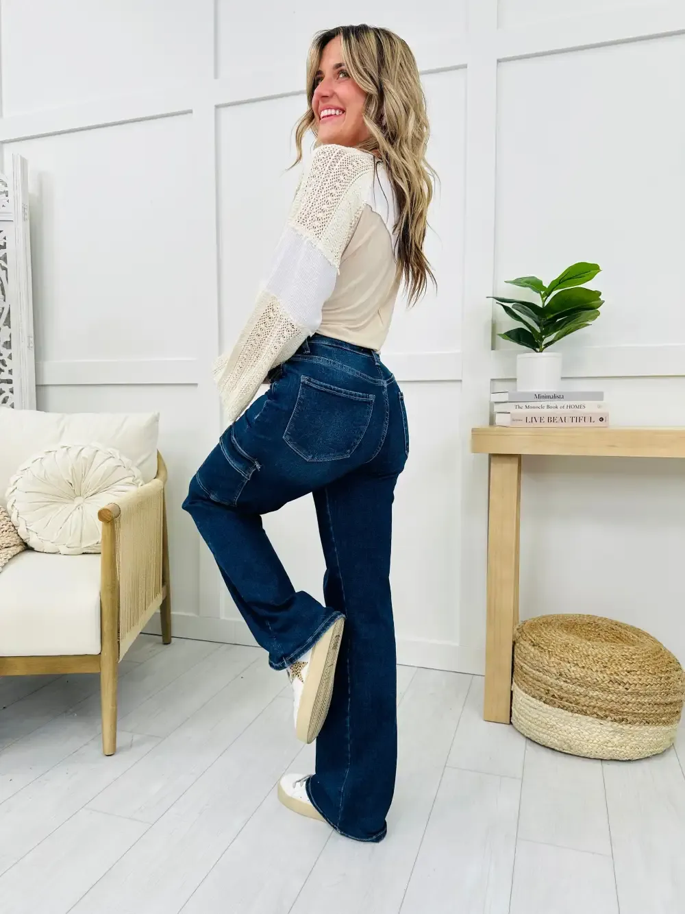 MOCO Exclusive Casually Cargo Tummy Control Jeans In Reg/Curvy