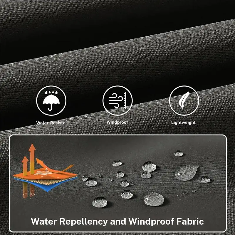 Men's Plus Size Bomber Jacket – Lightweight Zip-Up Flight Coat with 5 Pockets, Casual Fall Windbreaker.