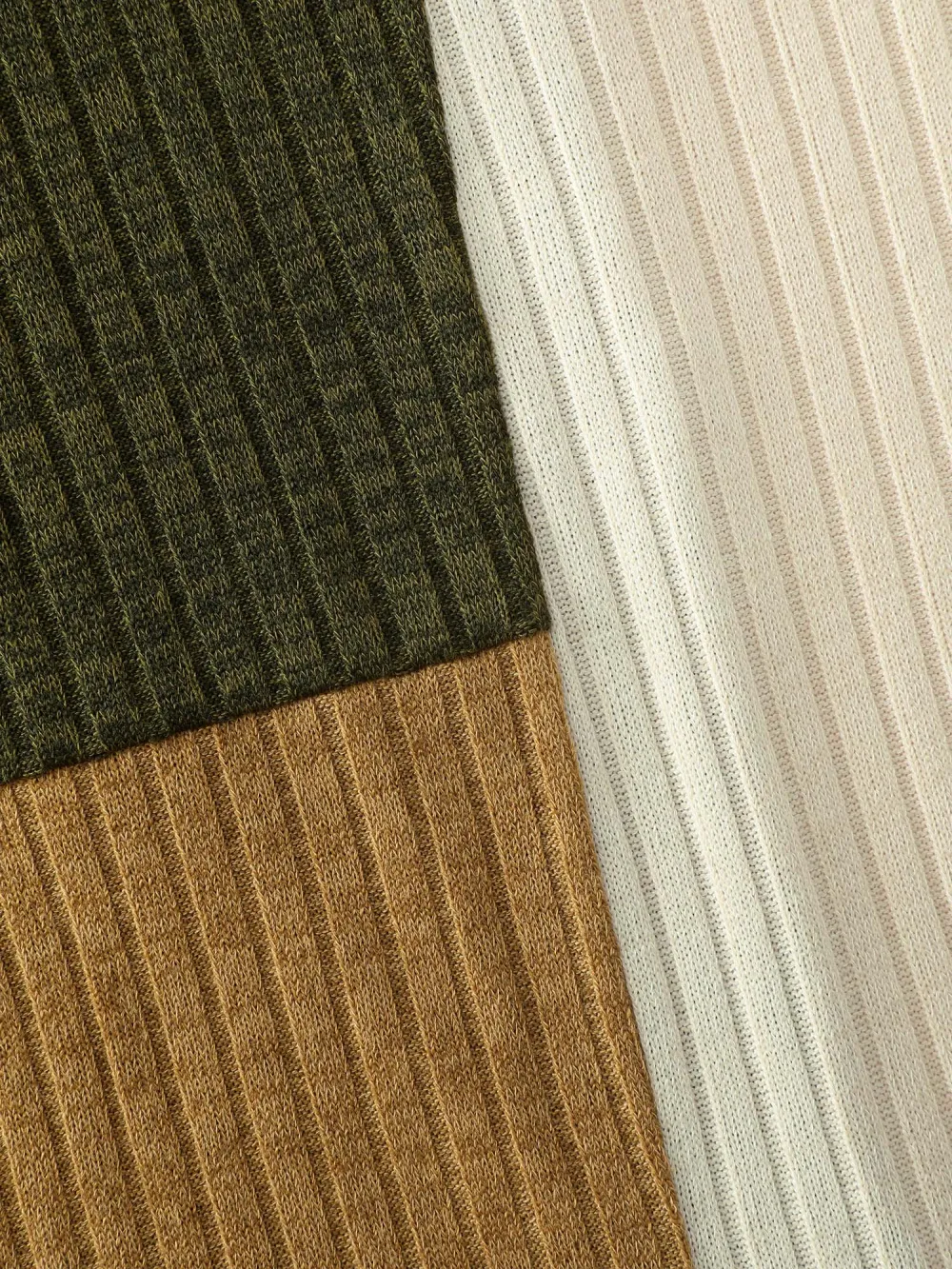 Asymmetrical Colorblock Textured T-Shirt