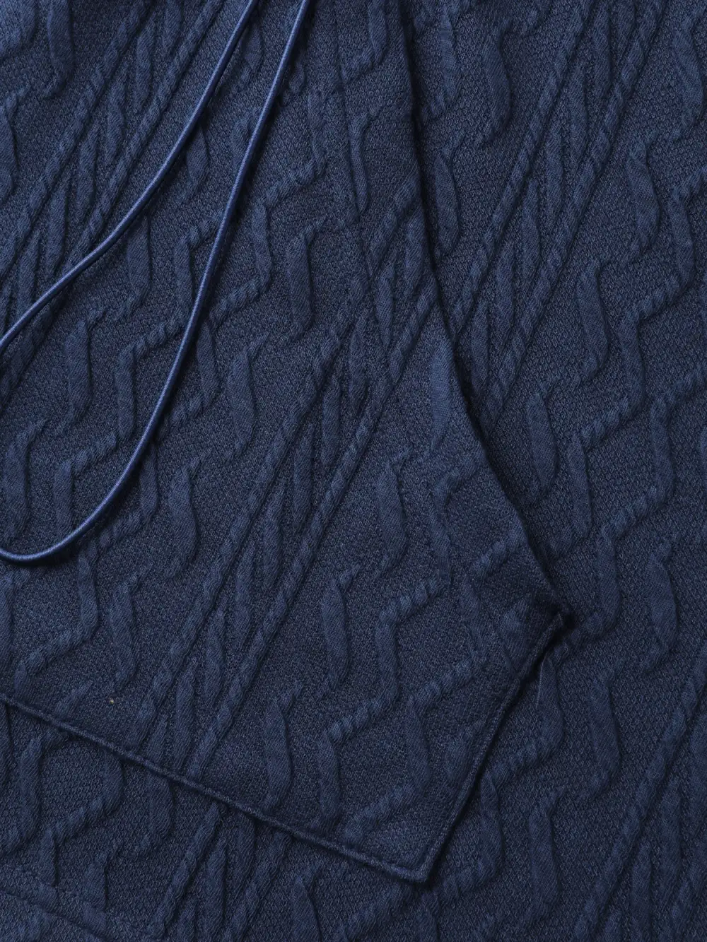 Textured Zipper Drawstring Hooded Jacket