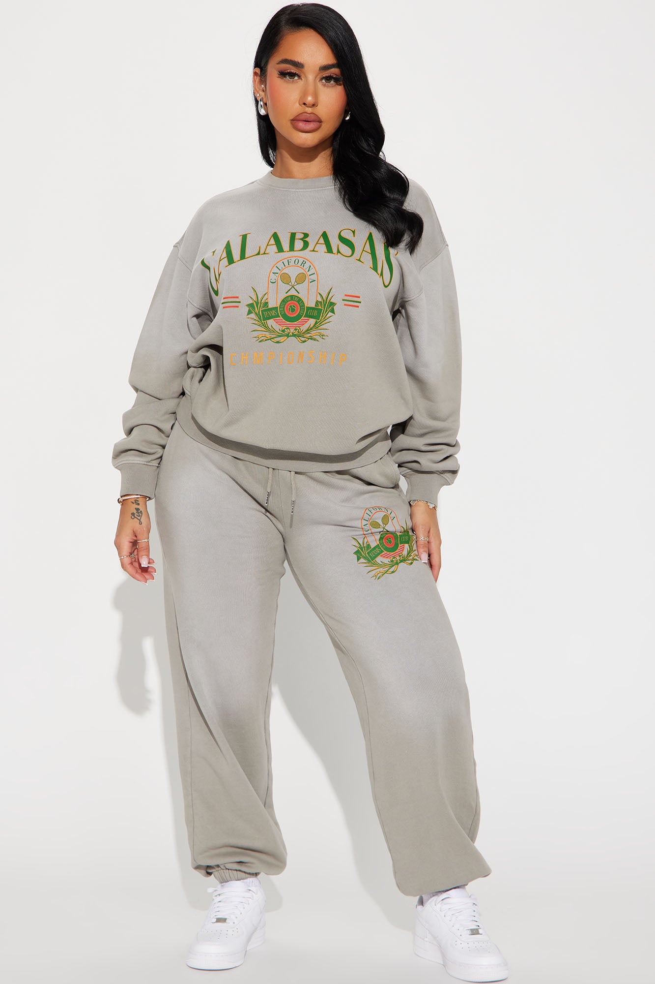 Part Of The Club Jogger Set - Grey