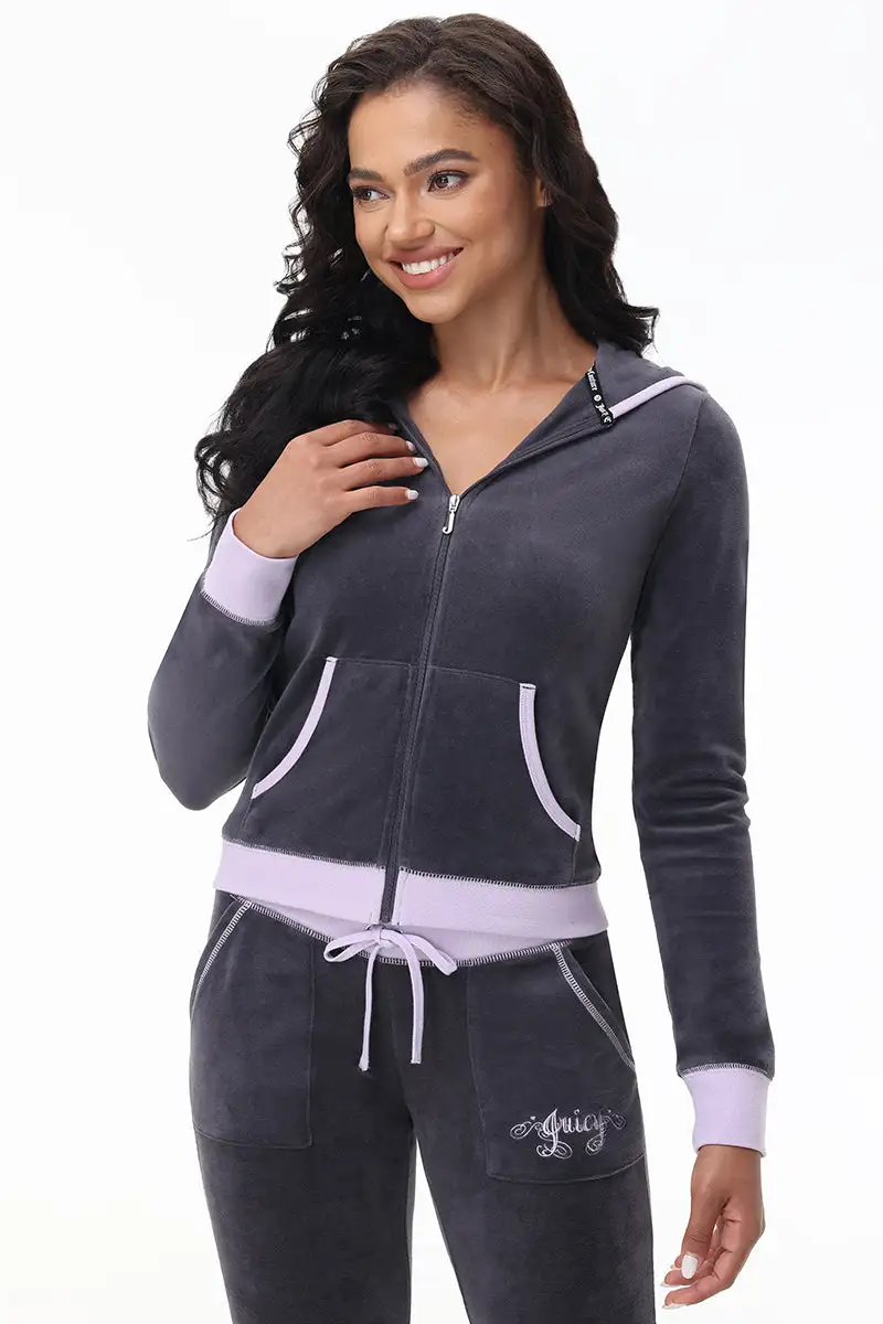 Sweetheart Cotton Velour Hoodie