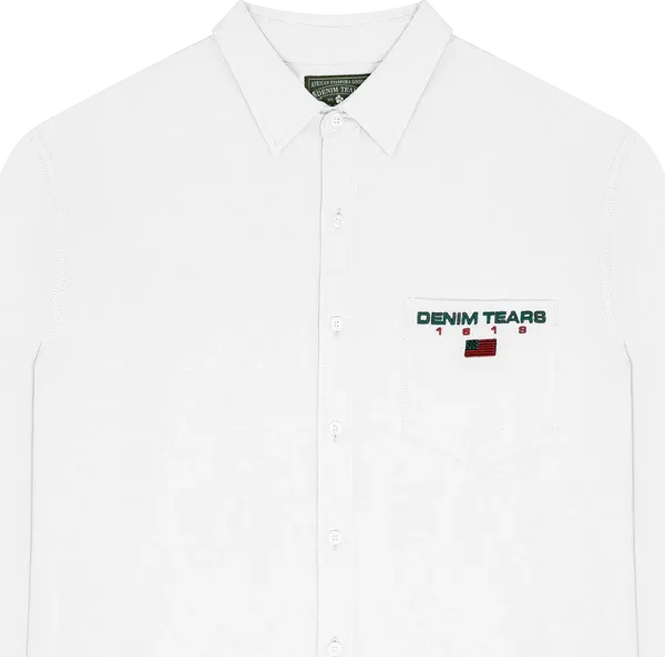 1619 Pan African Flag Oxford White