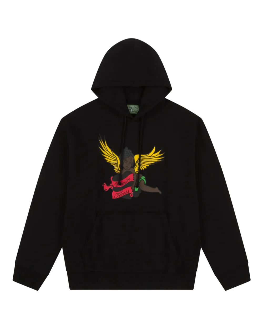 Black Cherub Hoodie Black