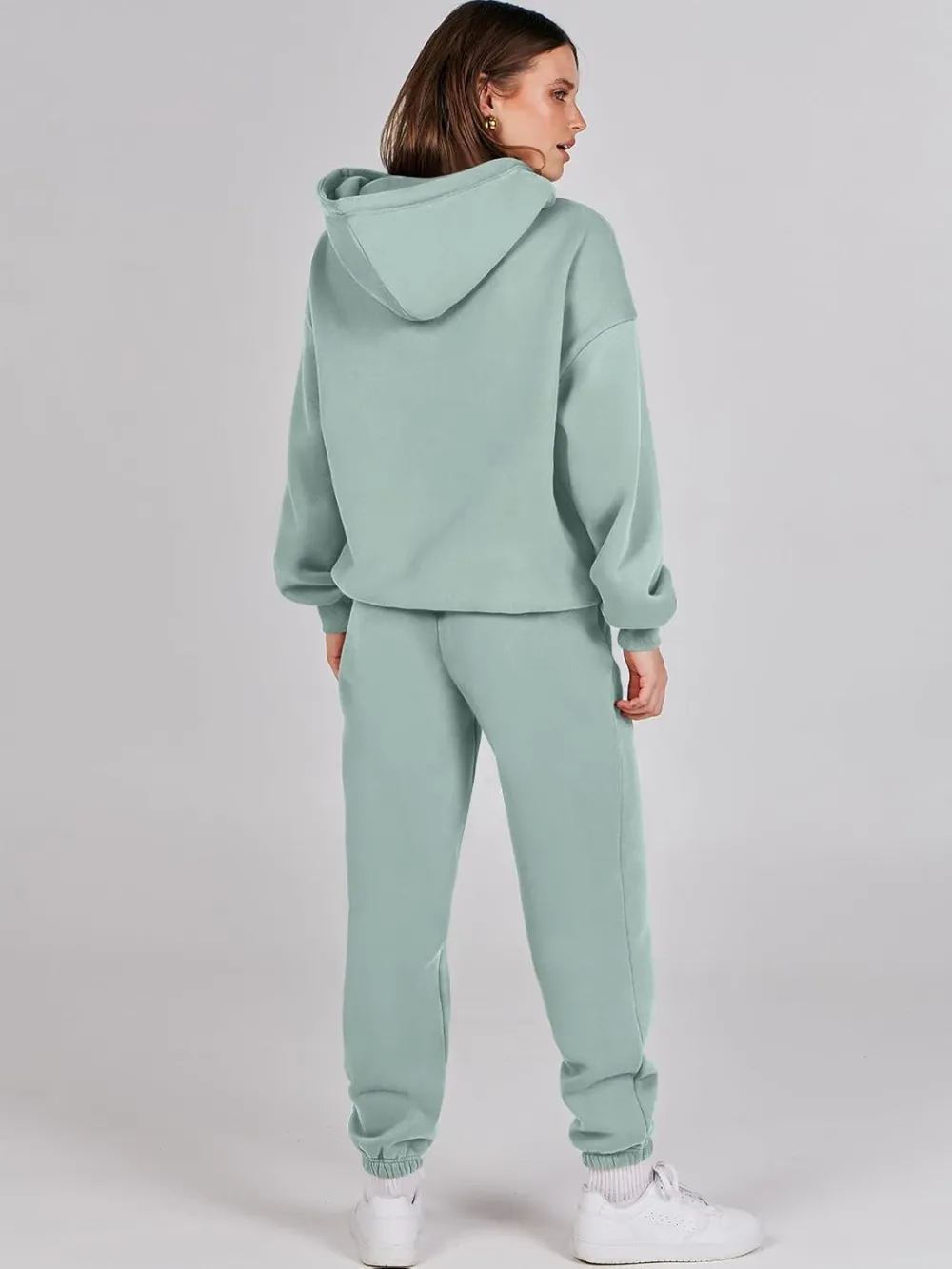 (Clearance Sale $1.99⚡) 2024 Women's Fall Oversized Casual Hoodie Two Piece Sweatshirt Jogging Pants Sweatshirt Set