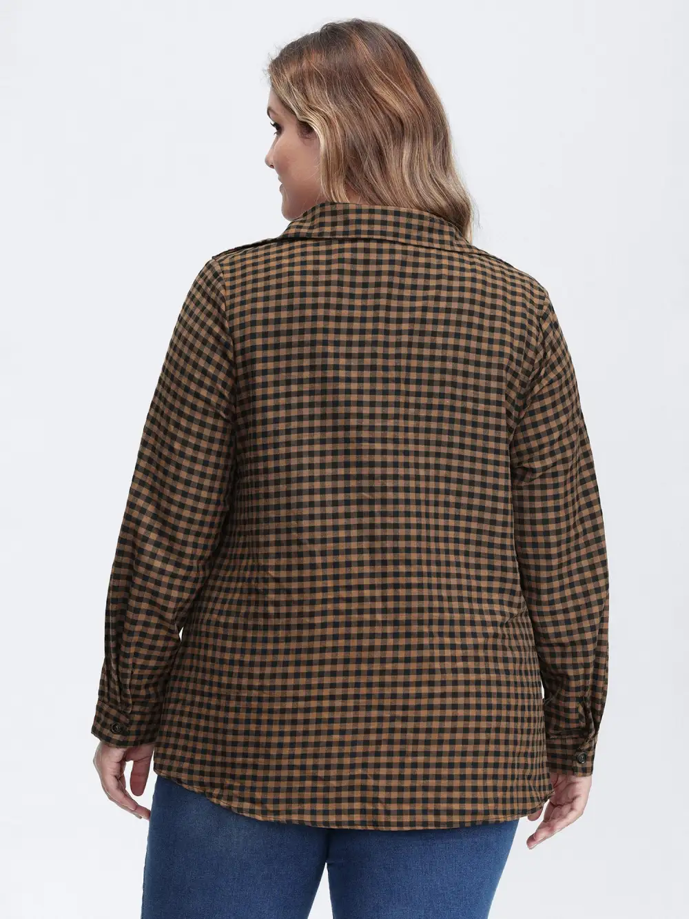 Checkered Button-Down Shirt